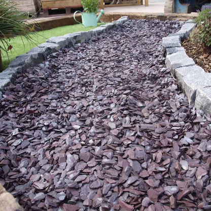 20mm Plum Slate Chippings Bag (20kg)