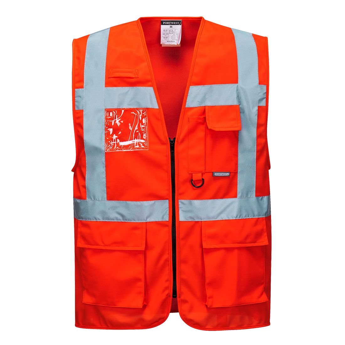 Berlin Hi-Vis Executive Vest , L, R, Red