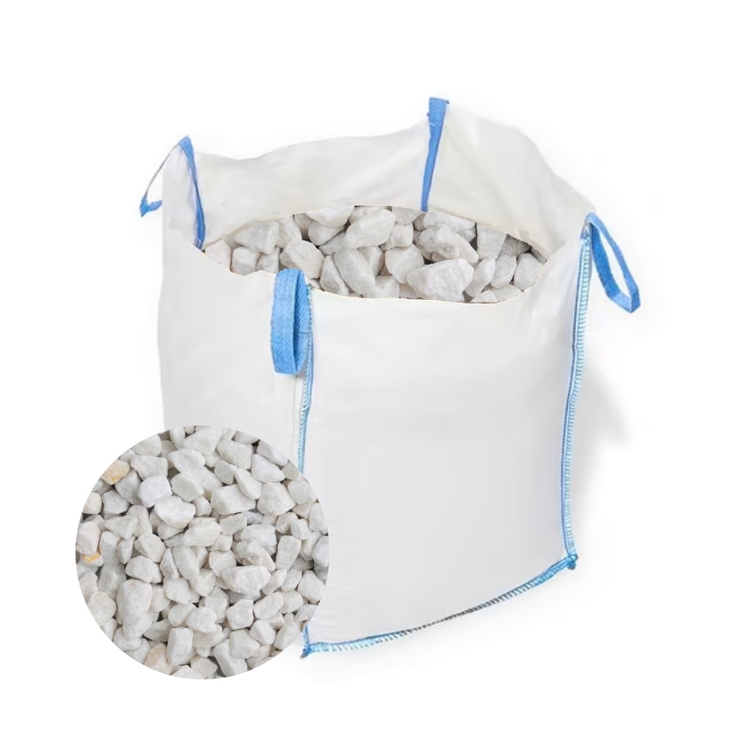 20mm Polar White Chippings Bulk Bag (800kg)