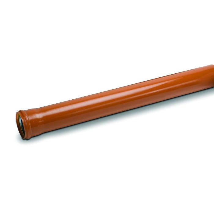 110mm Underground Drainage Pipe Single Socket 6m