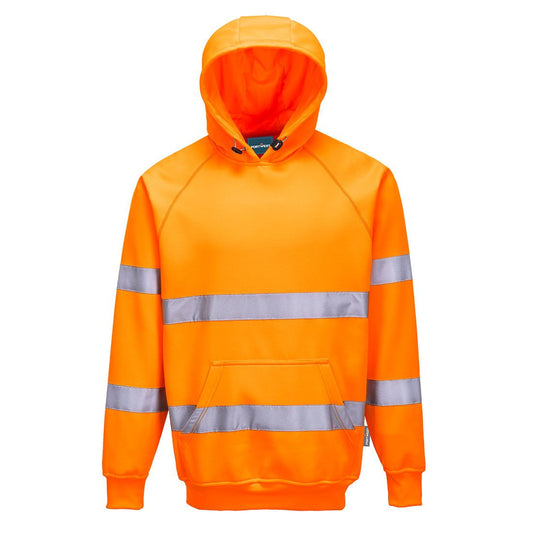 ES1 Essential Hi-Vis Hooded Sweatshirt, 4XL, R, Orange