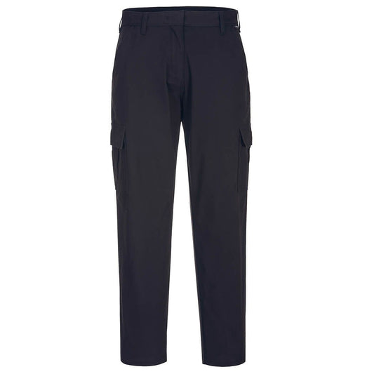 Women's Stretch Cargo Trousers, 26, R, Black