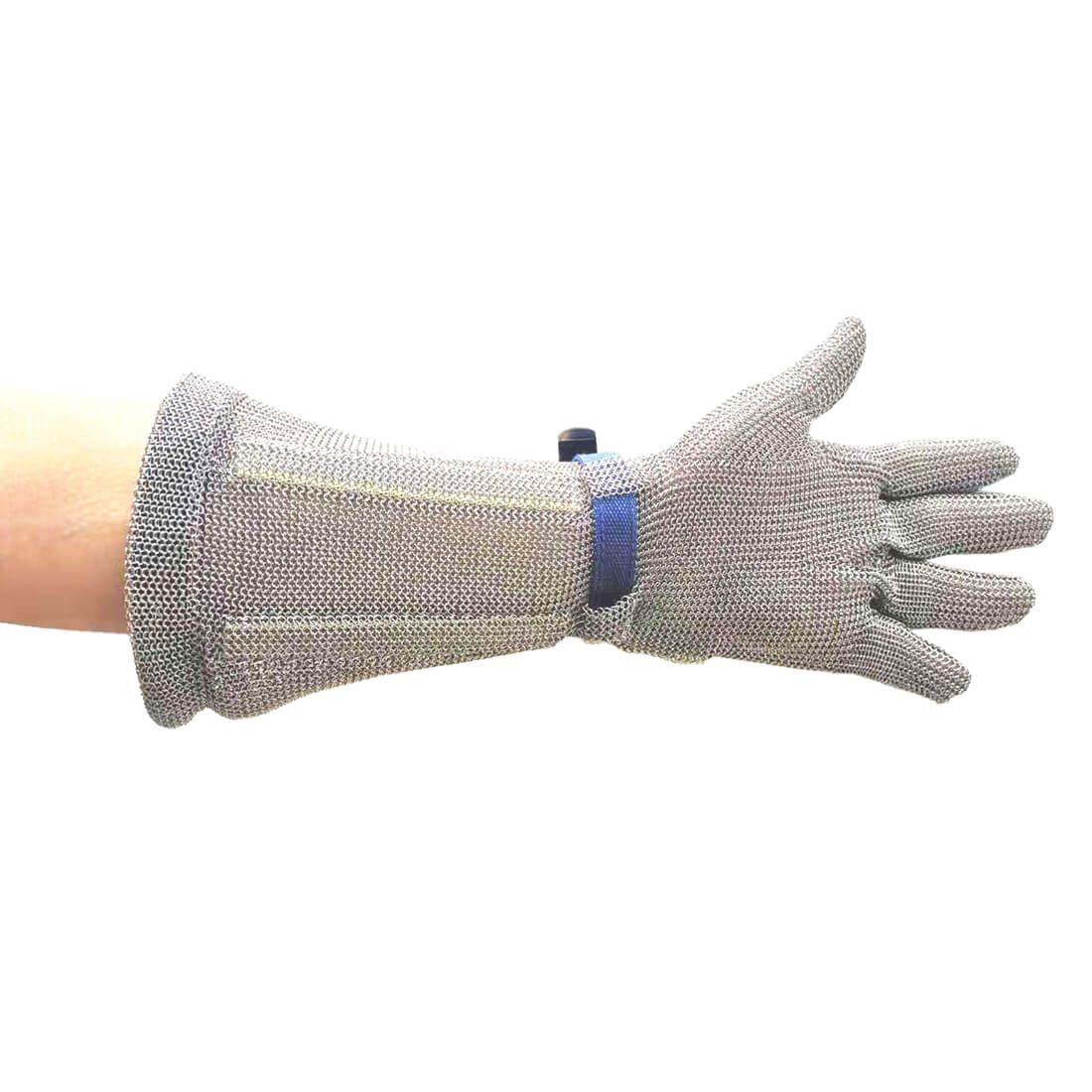 Chainmail Gauntlet 45cm, L, R, Silver