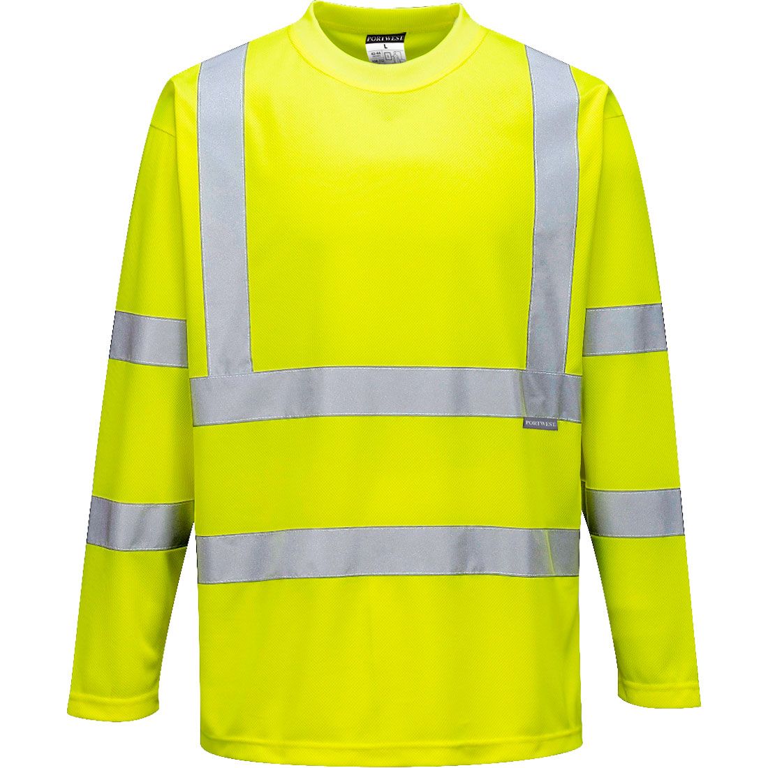 Hi-Vis T-Shirt L/S , L, R, Yellow