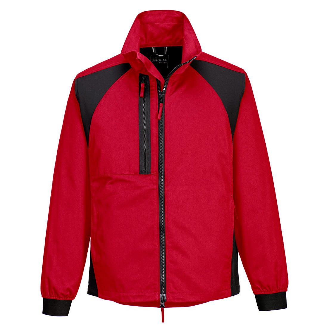 WX2 Eco Stretch Work Jacket, L, R, Deep Red