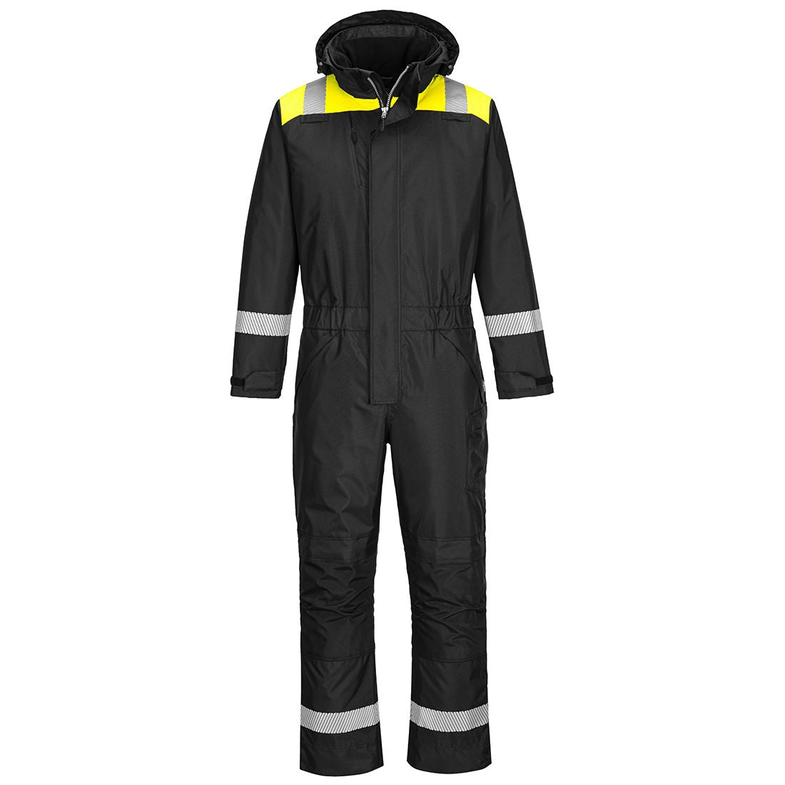 PW3 Winter Coverall, L, , Black/Yellow