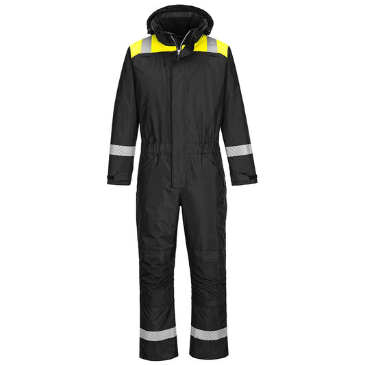PW3 Winter Coverall, L, , Black/Yellow