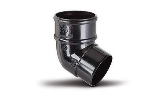 68mm Downpipe Offset Bend 112.5 Degree Black