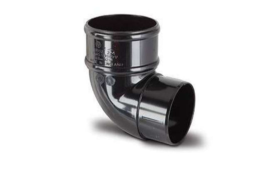 68mm Downpipe Offset Bend 92.5 Degree Black
