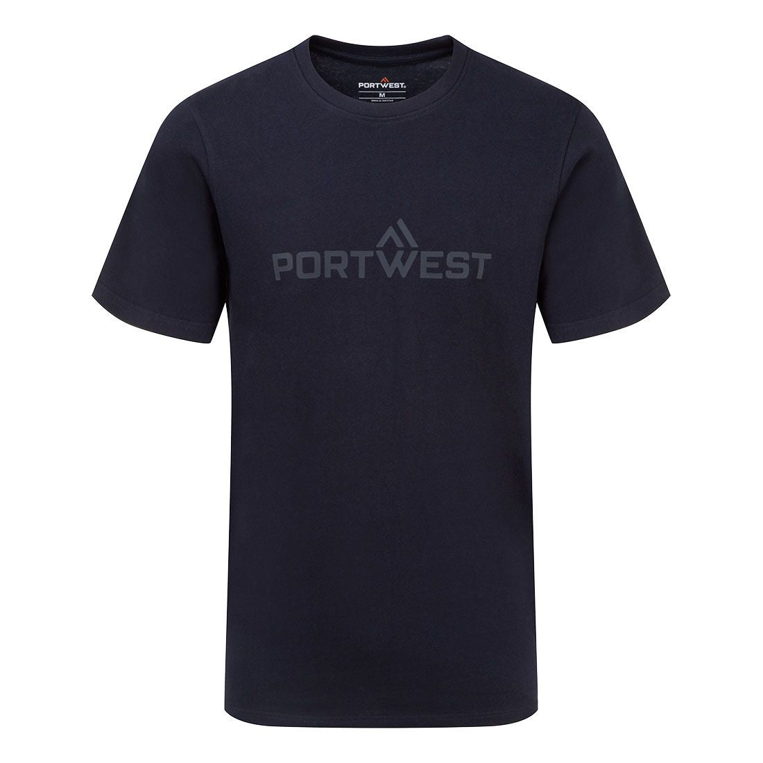 Portwest Cotton T-Shirt S/S, 4XL, R, Navy
