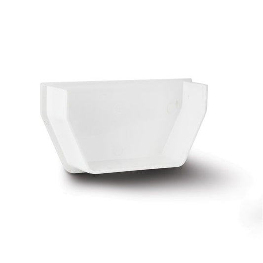 114mm Square Internal Stop End White