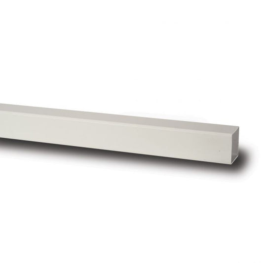 65mm Square Downpipe White 2.5m