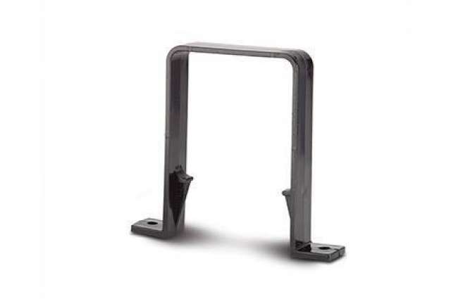 65mm Square Downpipe Bracket Black