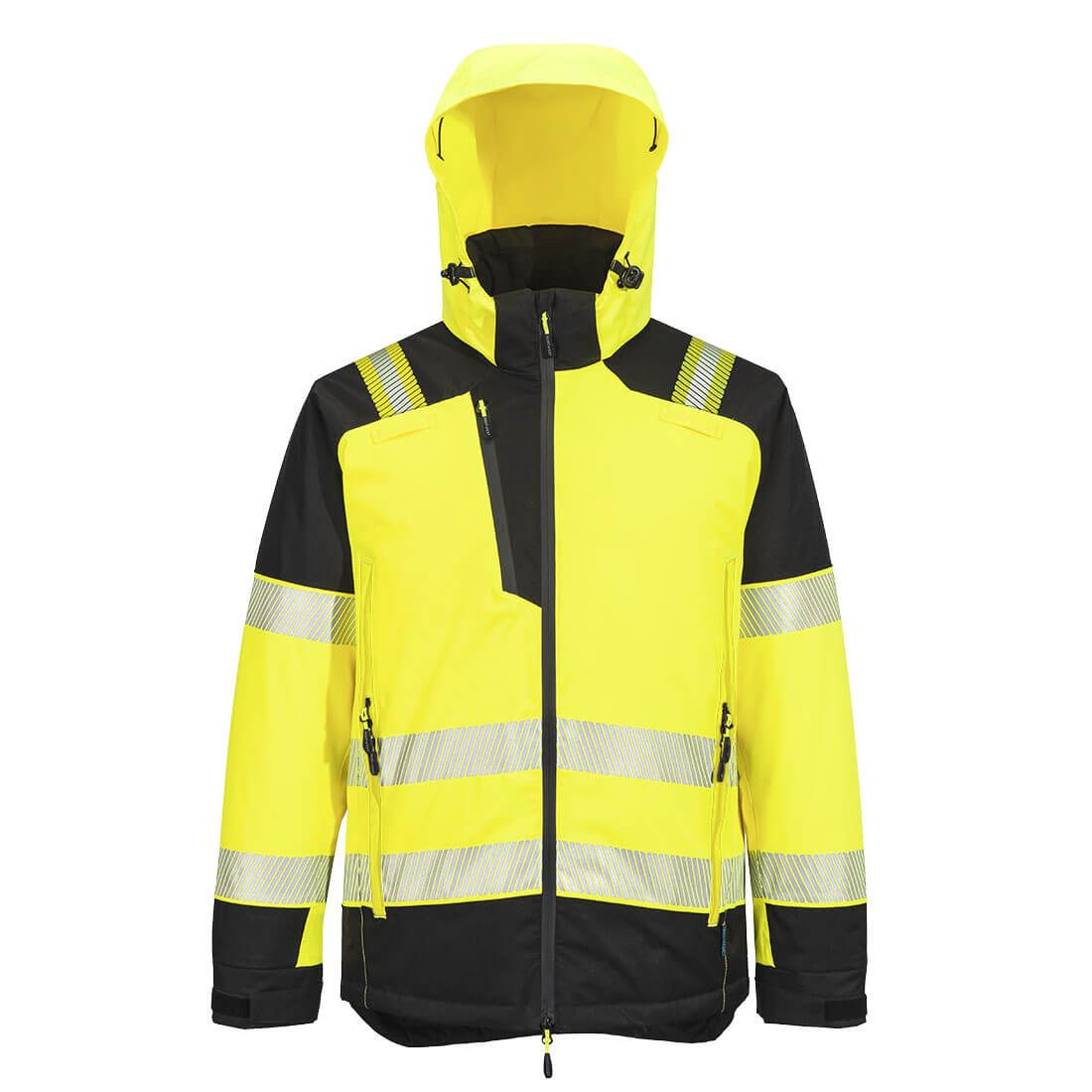 PW3 Hi-Vis Winter Jacket, 4XL, R, Yellow/Black