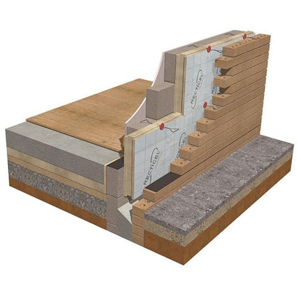 140mm Recticel Eurowall+ Full Fill Insulation T&G Board 1200mm x 450mm (4.32m2/Pack)