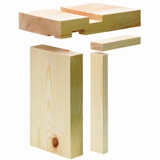 38mm x 138mm Redwood BWF Fire Door Lining and Stop 838mm Doors (Finish 33mm x 132mm)