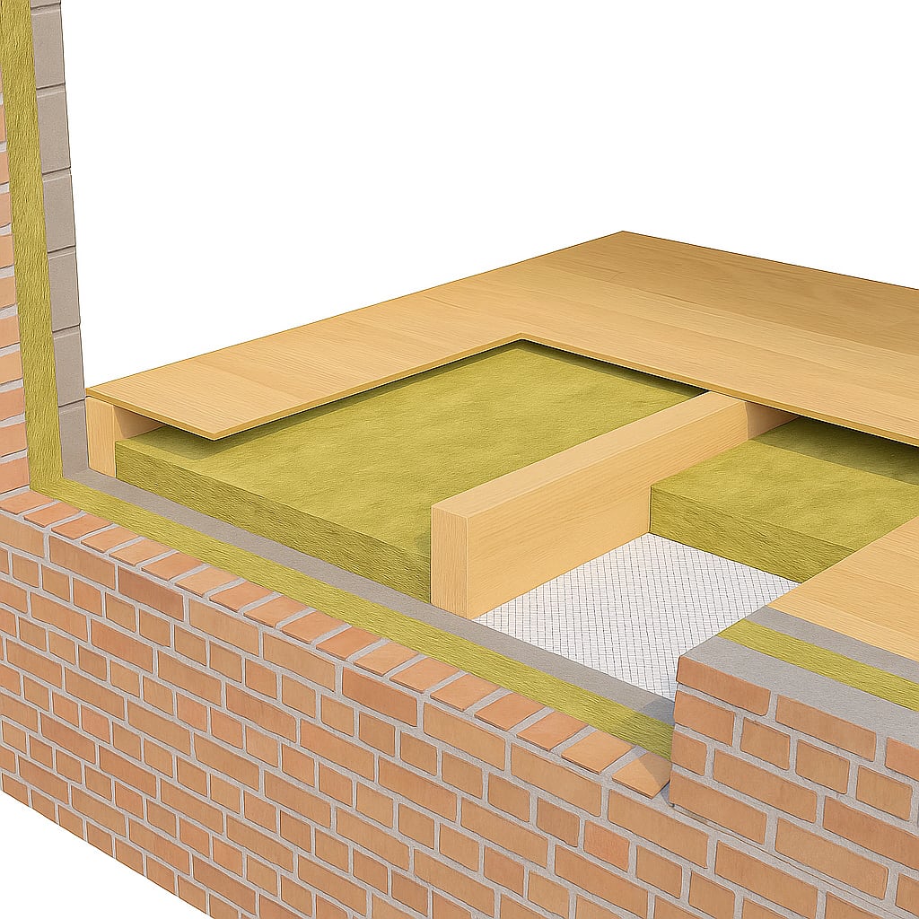 30mm Rockwool RW3 Acoustic Sound Insulation Slab (10.8m2/Pack)