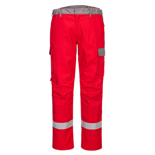 Bizflame Industry Two Tone Trousers, 30, R, Red
