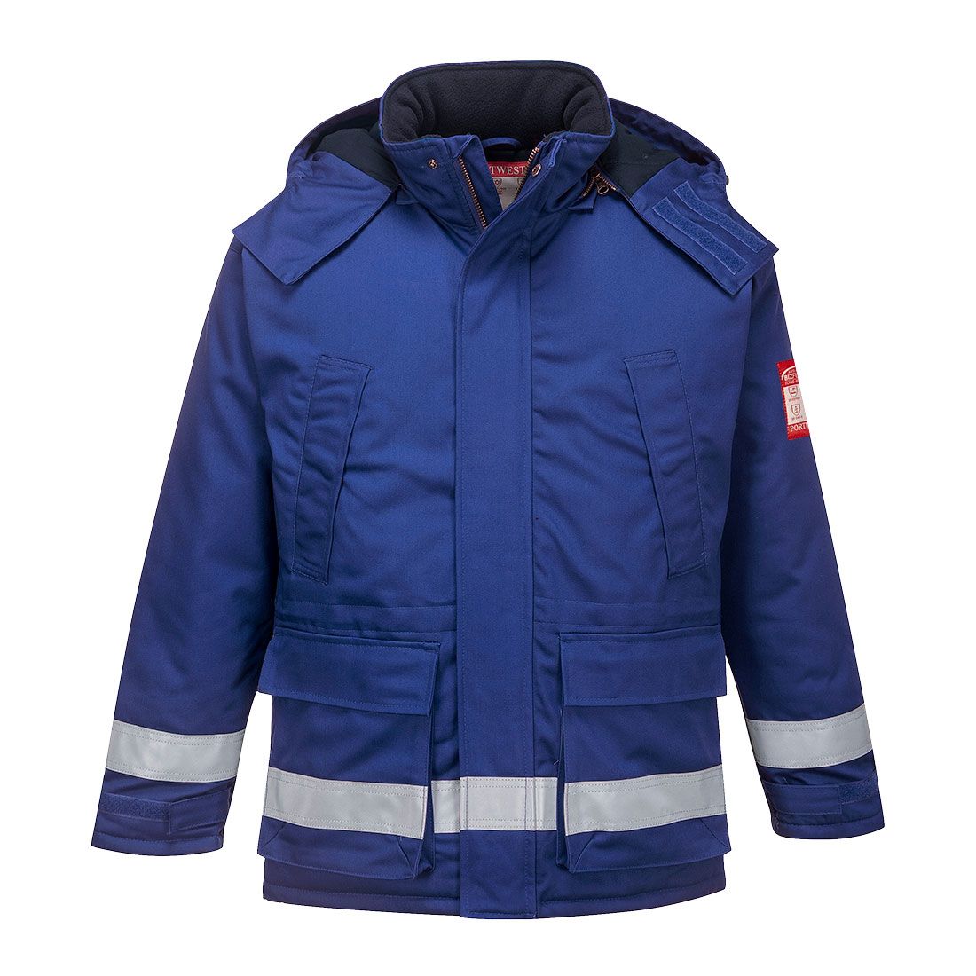 FR Anti-Static Winter Jacket, L, R, Royal Blue