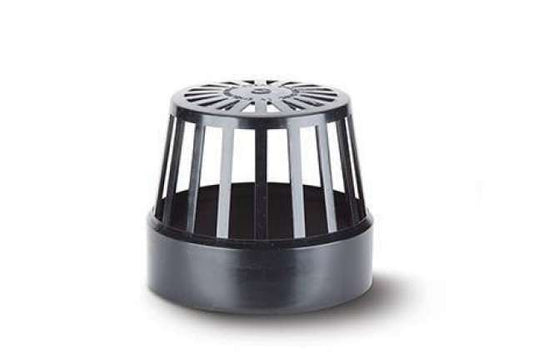 110mm Soil Vent Terminal Black