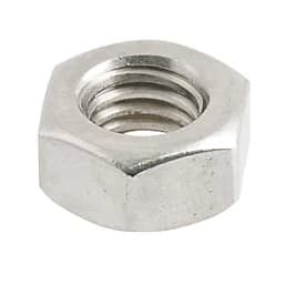M8 Steel Hexagon Flat Nuts (100/Pack)