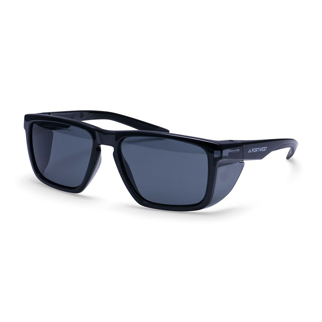Side Shields Safety Glasses, , R, Smoke