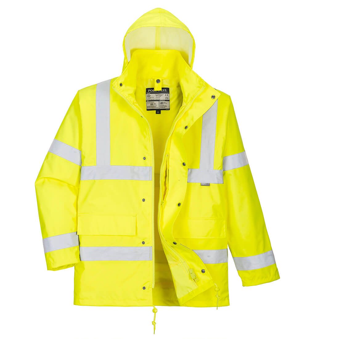 Hi-Vis 4-in-1 Traffic Jacket, 4XL, R, Yellow