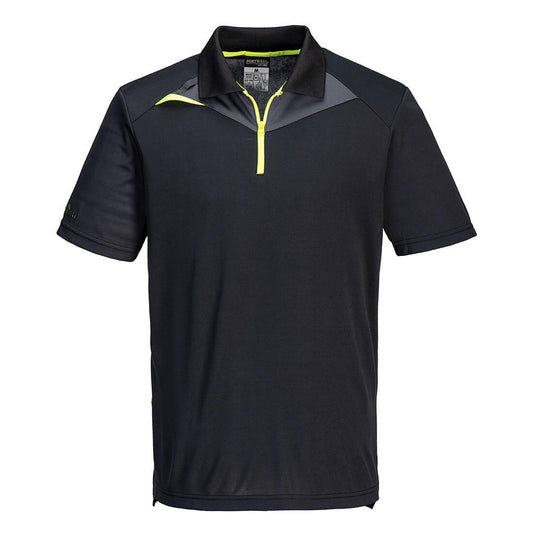 DX4 Polo Shirt S/S, L, R, Black