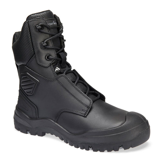 Steel Leather Shin Boot S3 SC HRO HI CI LG SR FO, 37, R, Black