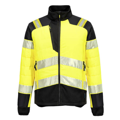  PW3 Hi-Vis Hybrid Baffle Jacket, 4XL, R, Yellow/Black