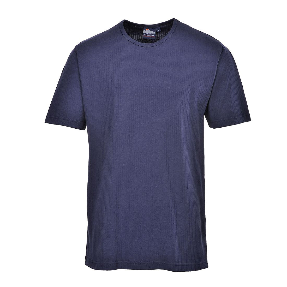 Thermal T-Shirt Short Sleeve, L, R, Navy