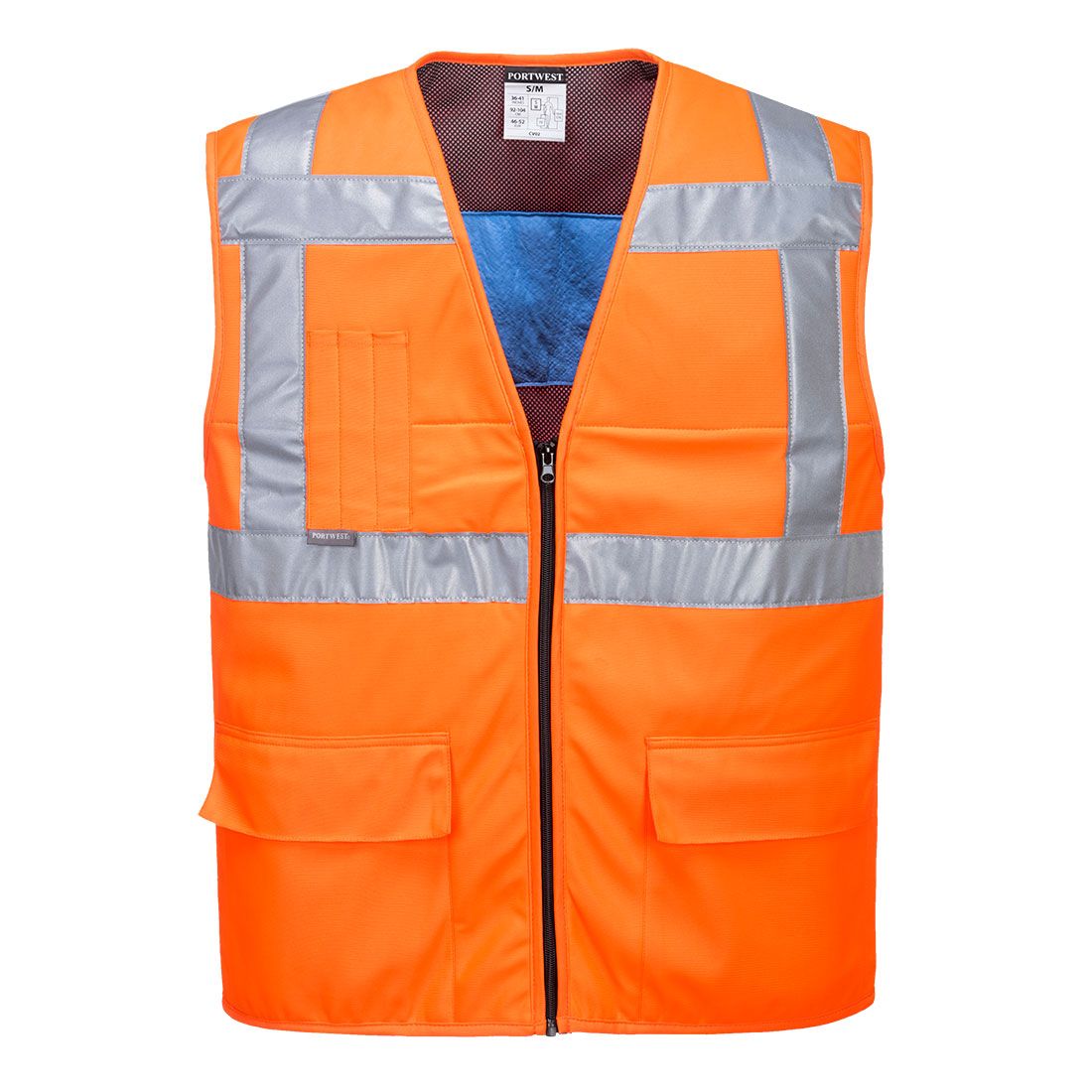 Hi-Vis Cooling Vest, L/XL, R, Orange