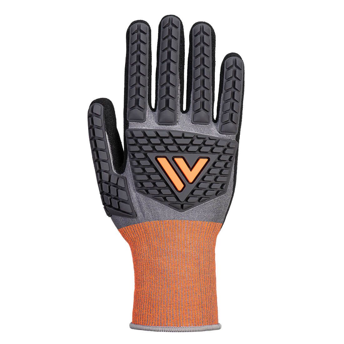 CT Cut D18 Nitrile Impact Glove, L, R, Grey/Black
