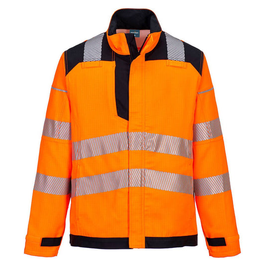 PW3 FR HVO Work Jacket , L, R, Orange/Black