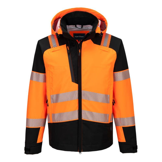 PW3 Hi-Vis Rain Jacket (3L), 4XL, R, Orange/Black