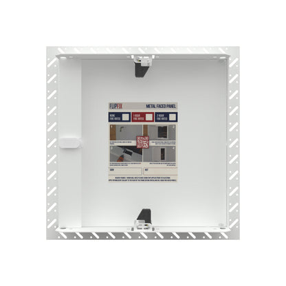 2 Hour Fire Rated White Beaded Frame Metal Access Panel 600mm x 600mm