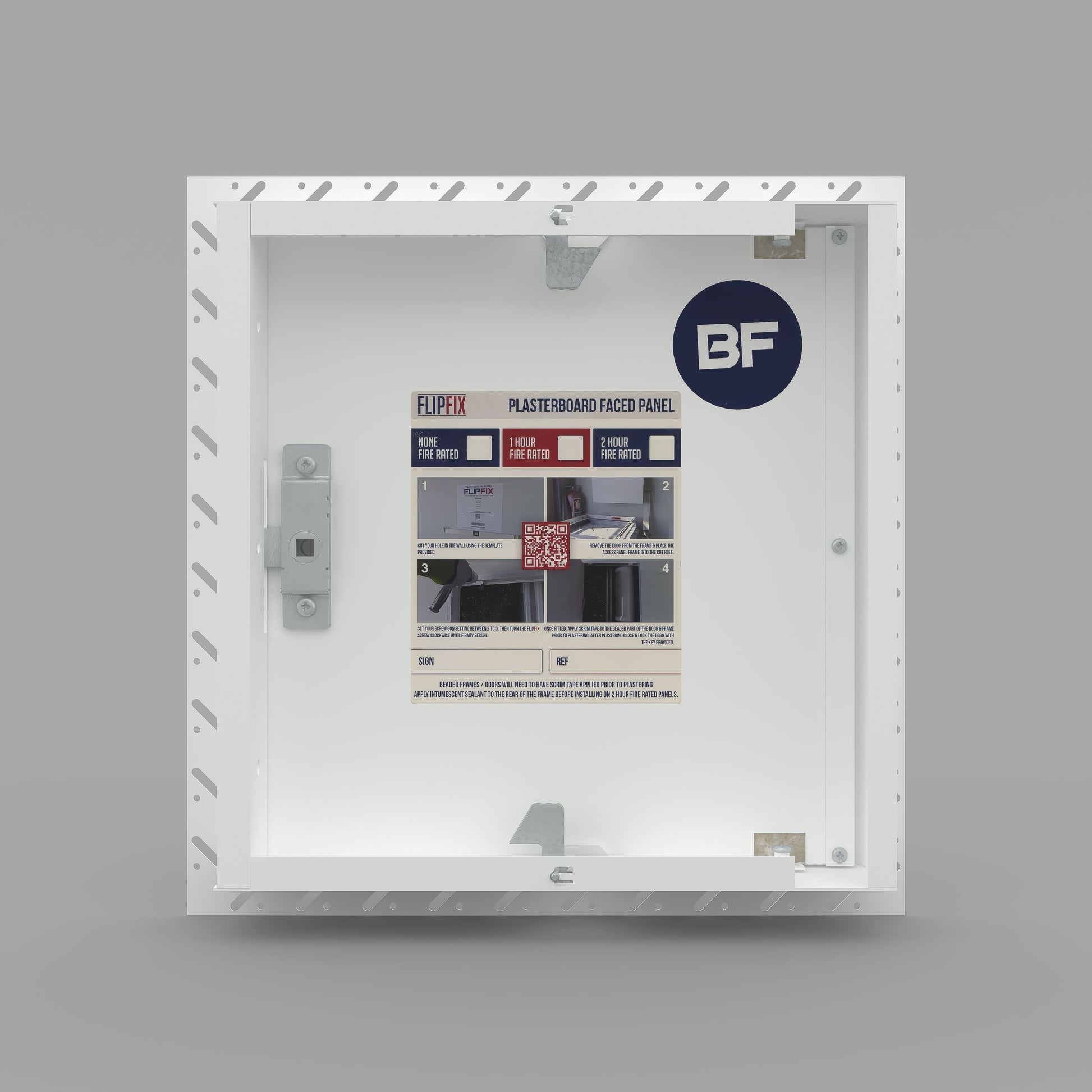 Non-Fire Rated White Beaded Frame Plasterboard Access Panel 150mm x 150mm