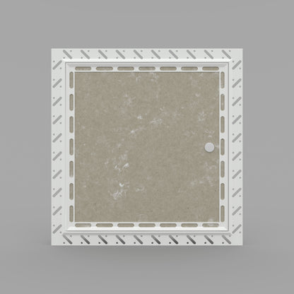 1 Hour Fire Rated White Beaded Frame Plasterboard Access Panel 550mm x 550mm