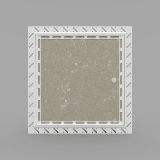 1 Hour Fire Rated White Beaded Frame Plasterboard Access Panel 450mm x 450mm