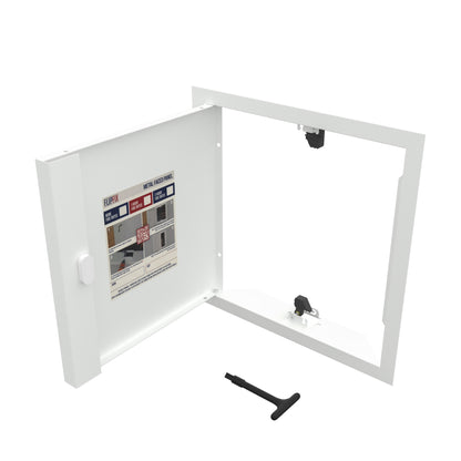 Non-Fire Rated White Picture Frame Metal Access Panel 200mm x 200mm