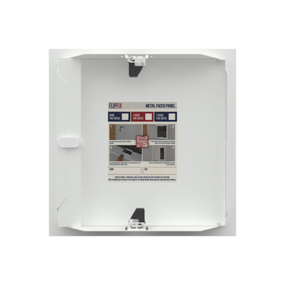 2 Hour Fire Rated White Picture Frame Metal Access Panel 300mm x 300mm