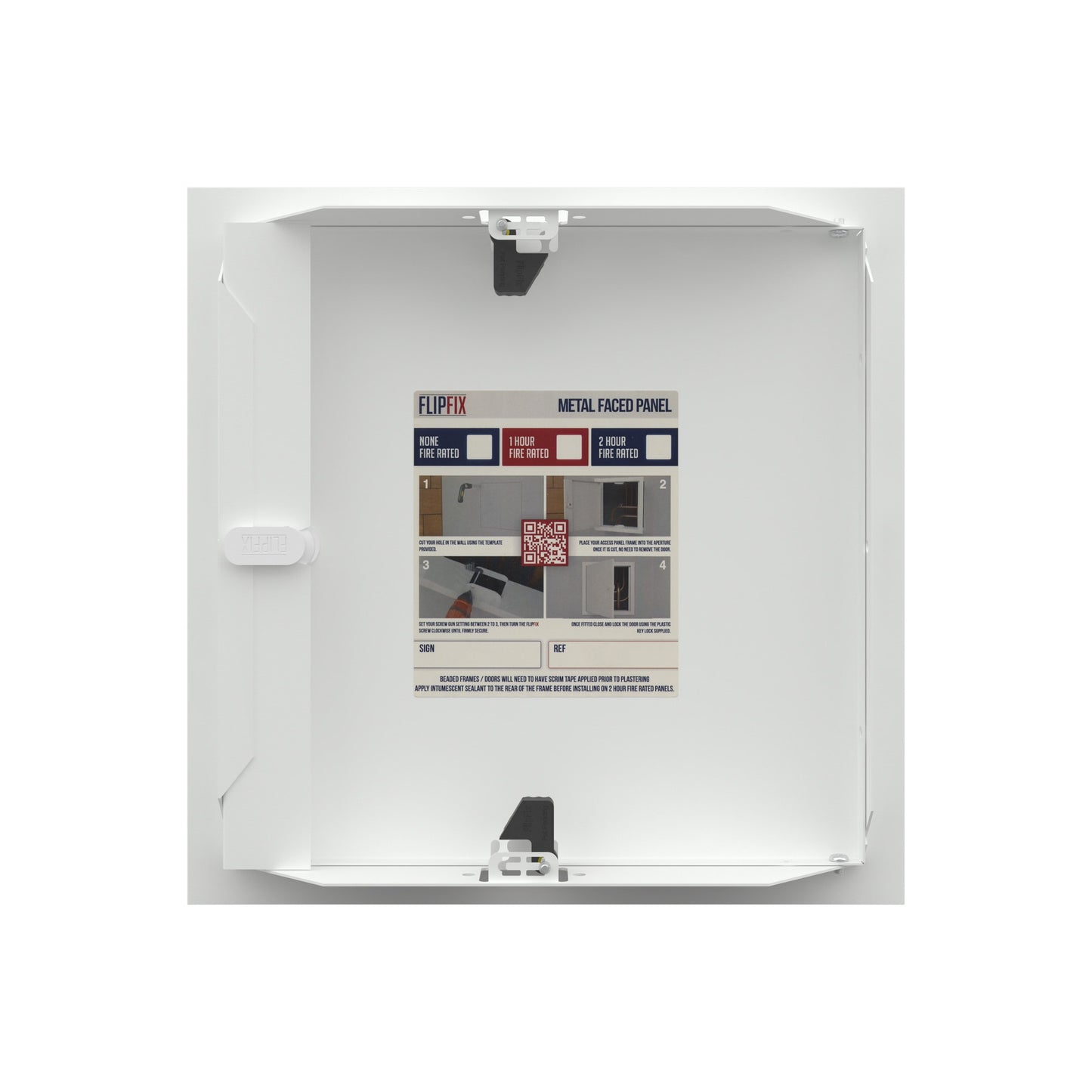 Non-Fire Rated White Picture Frame Metal Access Panel 200mm x 200mm