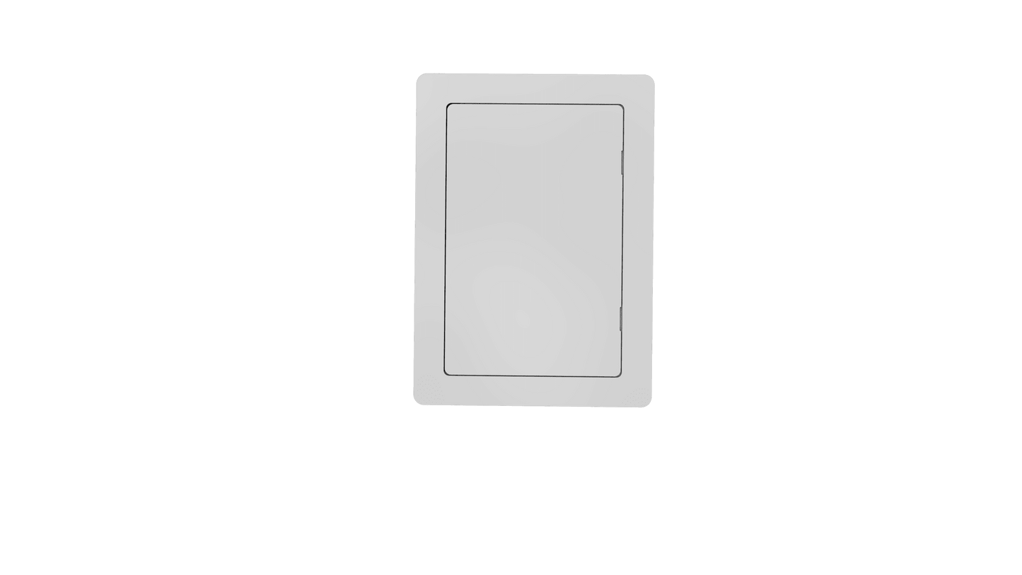 Non-Fire Rated White Picture Frame Plastic Access Panel 355mm x 355mm