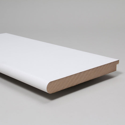 25mm x 219mm White Primed Bullnose MDF Window Board 3660mm