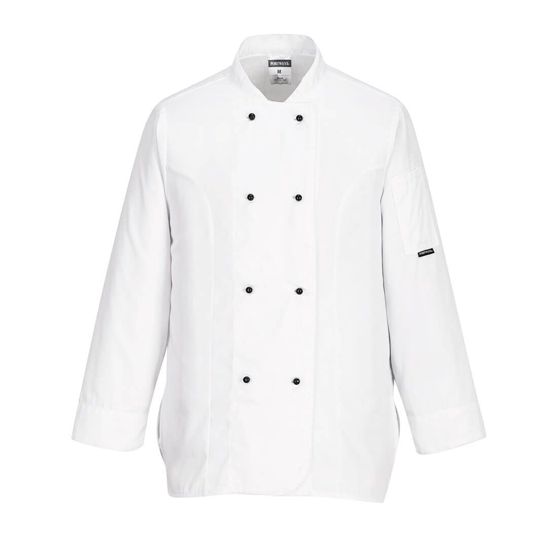 Rachel Women's Chefs Jacket L/S, XS, R, White