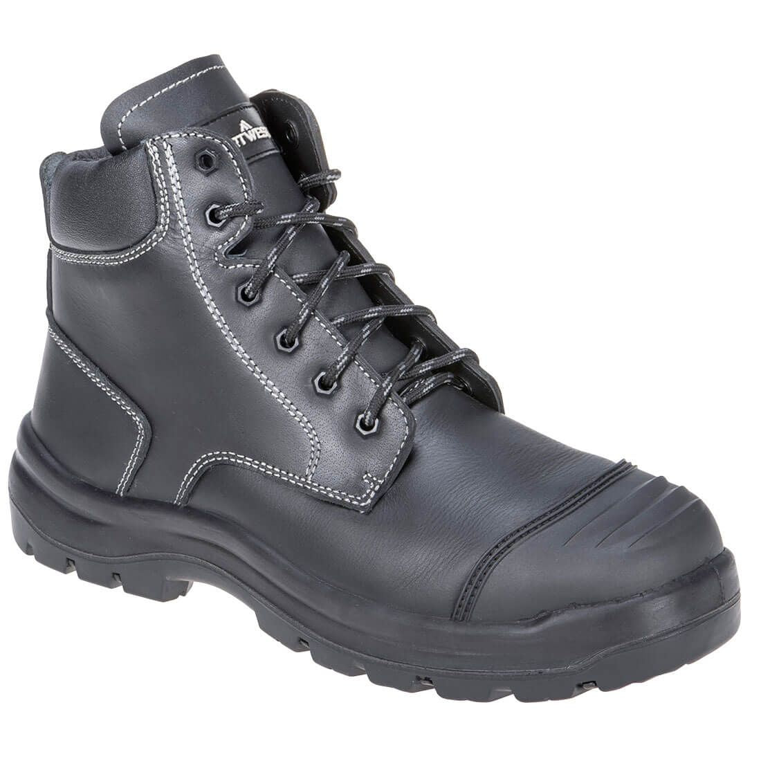 Clyde Safety Boot S3 HRO CI HI FO, 38, R, Black