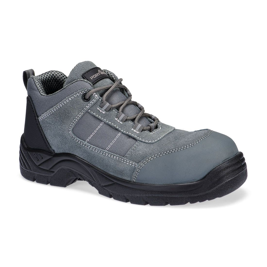 Composite Textile Suede Low Shoe S1 SR FO, 36, R, Metal Grey