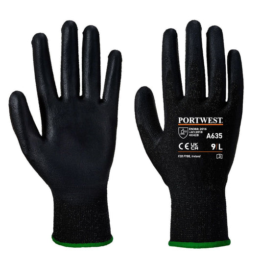 Economy Cut Glove, L, R, Black