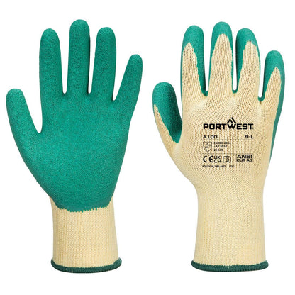 Grip Glove - Latex, L, R, Green