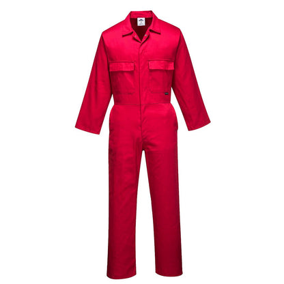 Euro Work Coverall, 4XL, R, Red